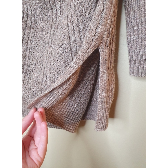 CozyCasual Chunky Knit off-the-shoulder Sweater, Women's Large - Picture 4 of 11